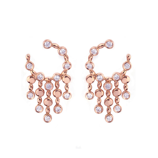 Dangling Diamond Dots Earrings