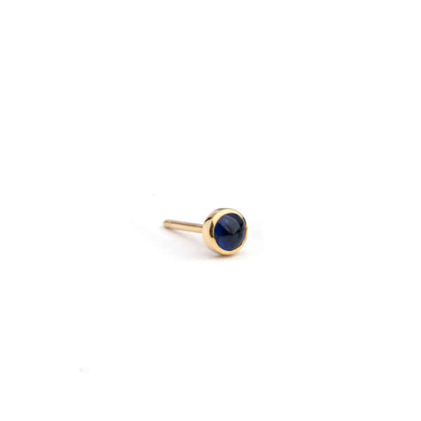 Cabochon Sapphire Stud Earring