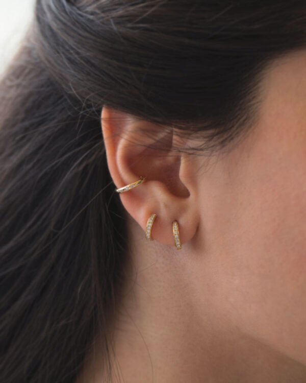 Simple Diamond Ear Cuff - Image 4