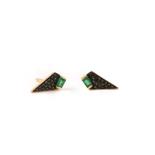 Emerald Baguette Earrings