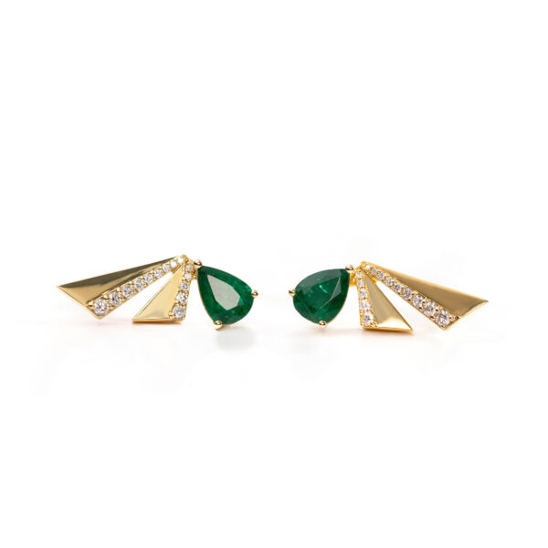 Mini Emerald Florence Earrings