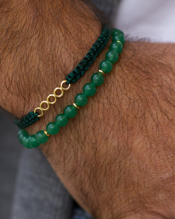 Aventurine Bracelet Men's - Image 2