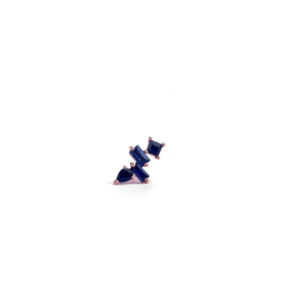 Fancy Cut Sapphire Earring