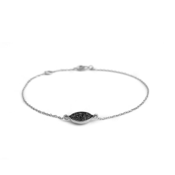 Concave Circle Bracelet Black - Image 7