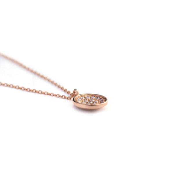 Concave Circle Pendant White - Image 3