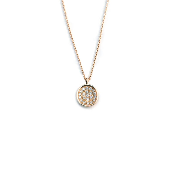 Concave Circle Pendant White - Image 6