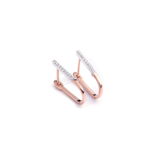 Tilting Diamond Hoops Large - Image 3