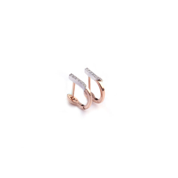 Tilting Diamond Hoops Small - Image 3