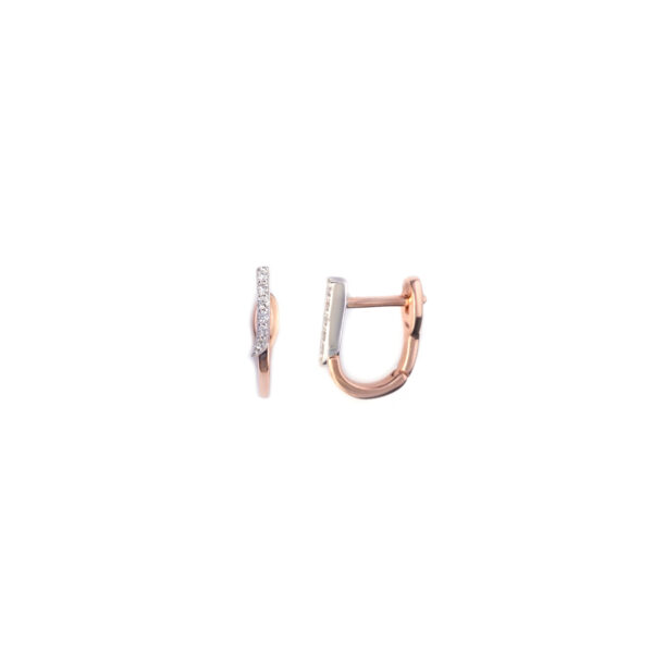 Tilting Diamond Hoops Small