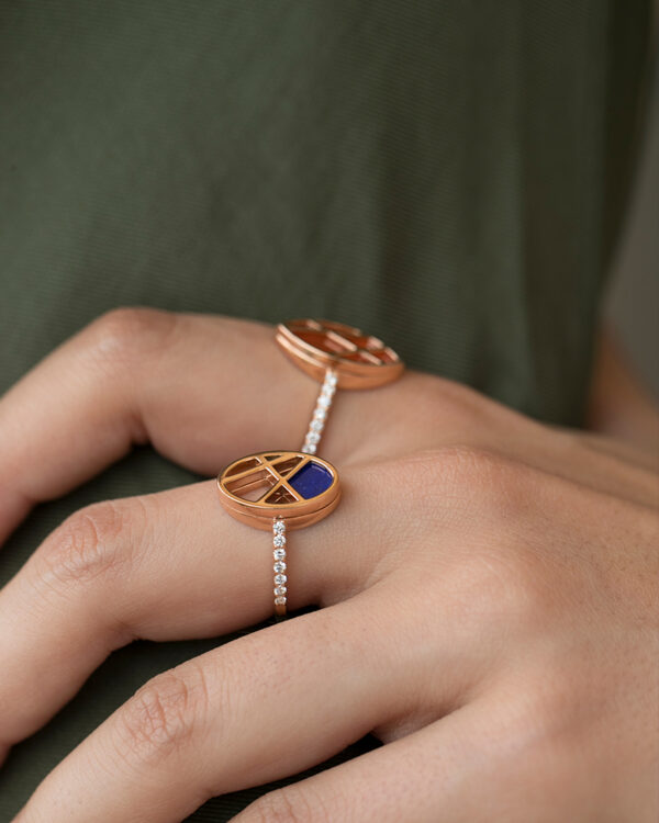 Oval Lapis Ring - Image 4