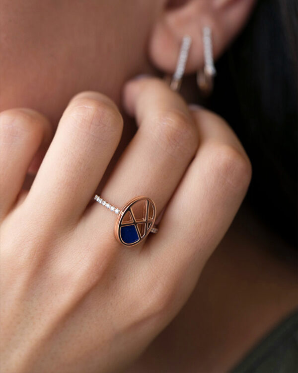 Oval Lapis Ring - Image 2