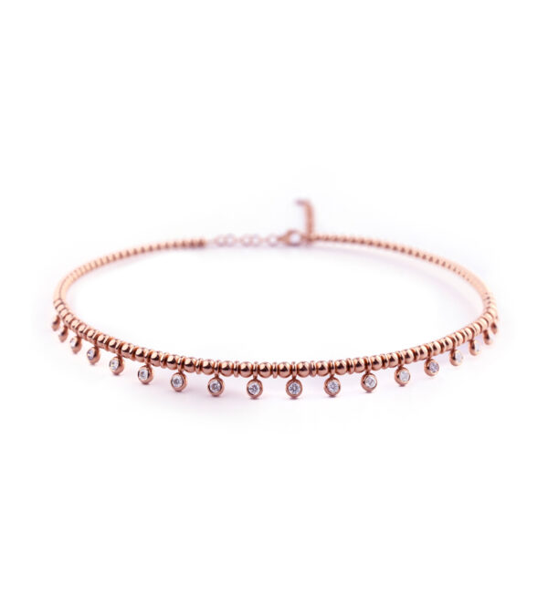 Dangling Diamond Choker