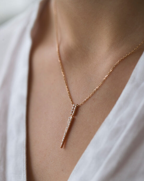 Dagger Diamond Pendant - Image 2
